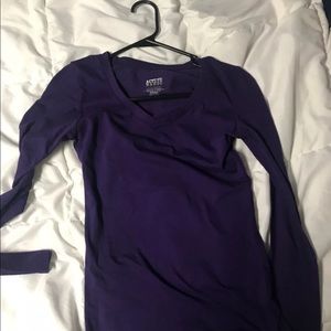 Purple long sleeve tee